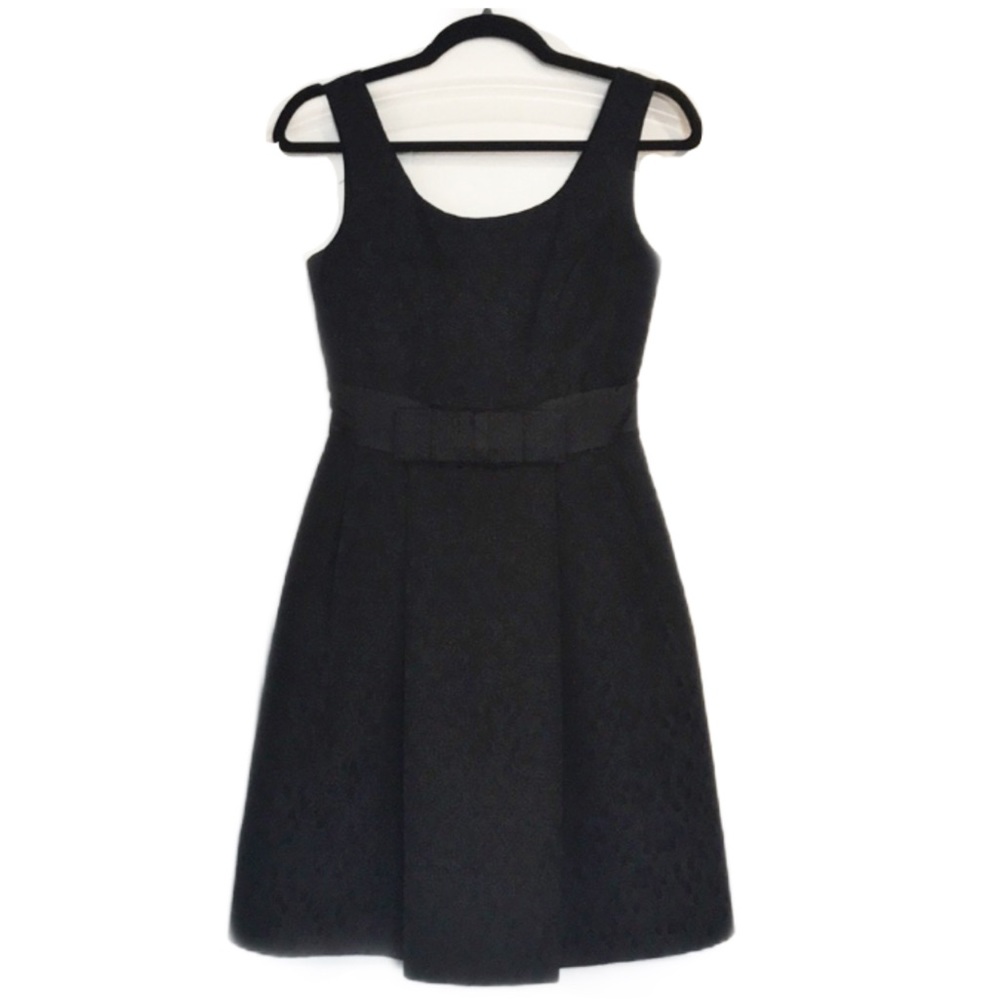 Max and Cleo Ribbon Waist Black Dress - Picture 3 of 5